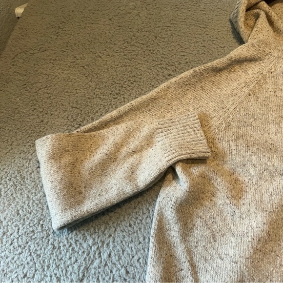 Patagonia Off Country Hoodie Sweater Henley Button Tan Khaki Speckle Womens SZ M - Picture 10 of 13